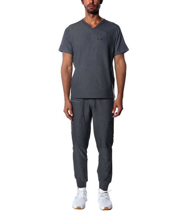【送料無料】 メンバーズオンリー メンズ Tシャツ トップス Manchester 3-Pocket Scrub Top for Men's Graphite