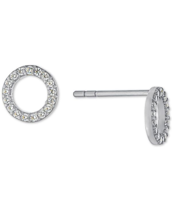 yz W[j xj[j fB[X sAXECO ANZT[ Cubic Zirconia Circle Stud Earrings in Sterling Silver, Created for Macy's Sterling Silver