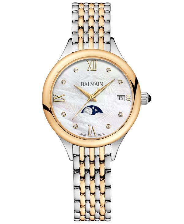 ■ブランド Balmain (バルマン)■商品名 Women's Swiss Balmain de Balmain Moonphase Diamond Accent Two-Tone Stainless Steel Bracelet Watch 31mm■商品は海外よりお取り寄せの商品となりますので、お届けまで10日-14日前後お時間頂いております。 ■ブランド・商品・デザインによって大きな差異がある場合があります。 ■あくまで平均的なサイズ表ですので「目安」として参考にしてください。 ■お届けの商品は1枚目のお写真となります。色展開がある場合、2枚目以降は参考画像となる場合がございます。 ■只今、一部を除くすべて商品につきまして、期間限定で送料無料となります。 ※沖縄・離島・一部地域は追加送料(3,300円)が掛かります。