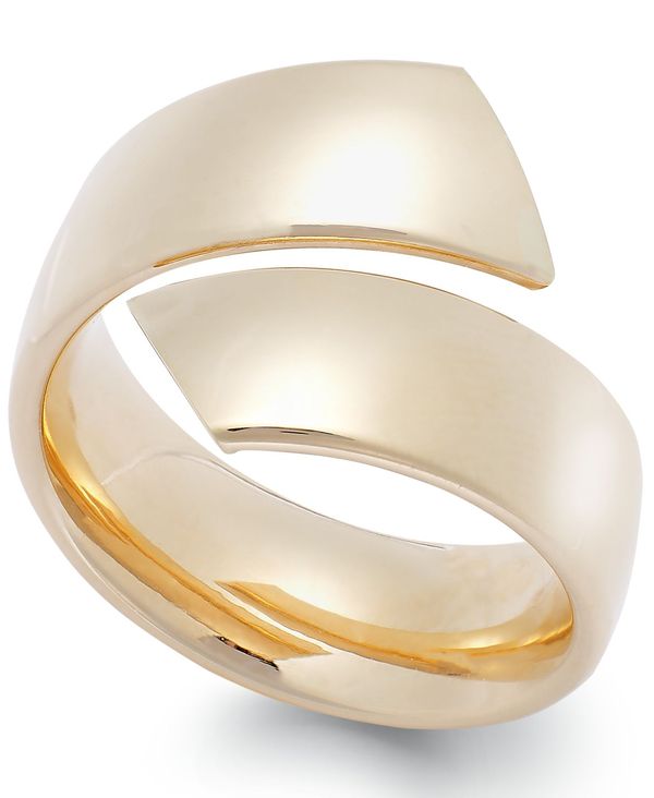 yz C^A S[h fB[X O ANZT[ Bypass Ring in 14k Yellow Gold and 14k White Gold Yellow Gold