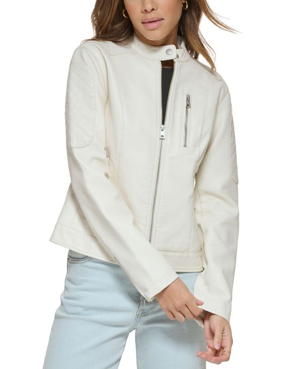 【送料無料】 リーバイス レディース ジャケット・ブルゾン アウター Biker Jacket Oyster