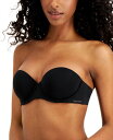 【送料無料】 カルバンクライン レディース ブラジャー アンダーウェア Women 039 s Naked Glamour Strapless Push-Up Bra Black