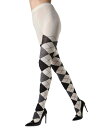 【送料無料】 メモイ レディース ニット・セーター アウター Women's Textured Argyle Patterned Sweater Tights ...