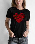 【送料無料】 エルエーポップアート レディース シャツ トップス Women's Word Art Just a Small Town Girl T-shirt Black