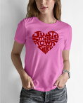 【送料無料】 エルエーポップアート レディース シャツ トップス Women's Word Art Just a Small Town Girl T-shirt Pink