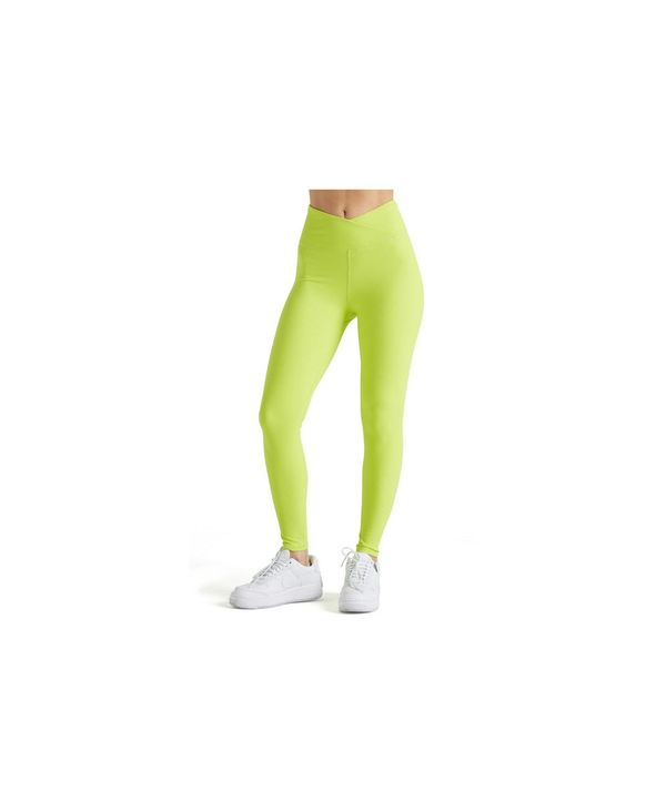 yz GNgbNK fB[X MX {gX WOMEN'S RIB LEGGING Lime punch