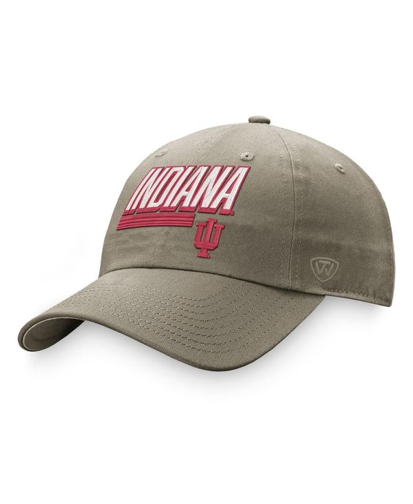 【送料無料】 トップオブザワールド メンズ 帽子 アクセサリー Men's Khaki Indiana Hoosiers Slice Adjustable Hat Khaki