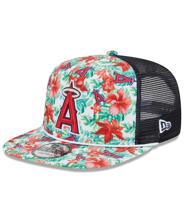 【送料無料】 ニューエラ メンズ 帽子 アクセサリー Men 039 s Los Angeles Angels Tropic Floral Golfer Snapback Hat Navy