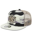 【送料無料】 ニューエラ メンズ 帽子 アクセサリー Men's White New York Yankees Chrome Camo A-Frame 9FIFTY Trucker Snapback Hat White