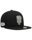 【送料無料】 ニューエラ メンズ 帽子 アクセサリー Men's Black San Francisco Giants Chrome Camo Undervisor 59FIFTY Fitted Hat Black