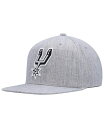 ミッチェル＆ネス 【送料無料】 ミッチェル&ネス メンズ 帽子 アクセサリー Men's Heather Gray San Antonio Spurs Hardwood Classics 2.0 Snapback Hat Heather Gray