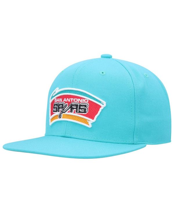 ミッチェル＆ネス 【送料無料】 ミッチェル&ネス メンズ 帽子 アクセサリー Men's Teal San Antonio Spurs Hardwood Classics MVP Team Ground 2.0 Fitted Hat Teal