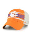 【送料無料】 47ブランド メンズ 帽子 アクセサリー Men's Orange, White Clemson Tigers Interlude MVP Trucker Snapback Hat Orange, White