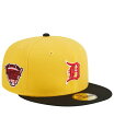 【送料無料】 ニューエラ メンズ 帽子 アクセサリー Men's Yellow, Black Detroit Tigers Grilled 59FIFTY Fitted Hat Yellow, Black