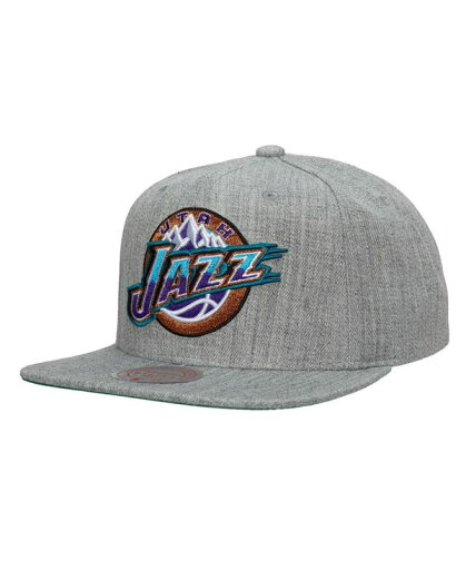【送料無料】 ミッチェル&ネス メンズ 帽子 アクセサリー Men's Heather Gray Utah Jazz Hardwood Classics 2.0 Snapback Hat Heather Gray 【送料無料】 ミッチェル&ネス メンズ 帽子 アクセサリー Men's Heather Gray Utah Jazz Hardwood Classics 2.0 Snapback Hat Heather Gray
