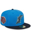 【送料無料】 ニューエラ メンズ 帽子 アクセサリー Men's Royal Florida Marlins 59FIFTY Fitted Hat Royal