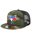 【送料無料】 ニューエラ メンズ 帽子 アクセサリー Men's Camo Toronto Blue Jays Woodland Camo Trucker 9F...