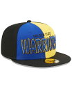 【送料無料】 ニューエラ メンズ 帽子 アクセサリー Men's Black, Royal Golden State Warriors Pop Front 59FIFTY Fitted Hat Black, Royal(4)