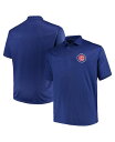 【送料無料】 ファナティクス メンズ ポロシャツ トップス Men's Royal Chicago Cubs Big and Tall Solid Birdseye Polo Shirt Royal