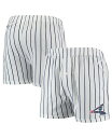 【送料無料】 コンセプツ スポーツ メンズ ハーフパンツ ショーツ ボトムス Men 039 s White, Navy Chicago White Sox Vigor Pinstripe Boxer Shorts White, Navy