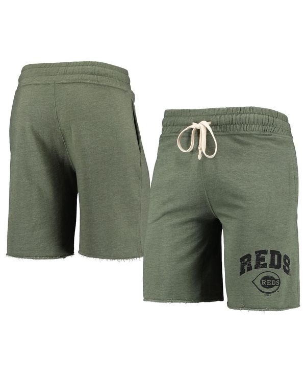 【送料無料】 コンセプツ スポーツ メンズ ハーフパンツ・ショーツ ボトムス Men's Heathered Olive Cincinnati Reds Mainstream Tri-Blend Shorts Heathered Olive