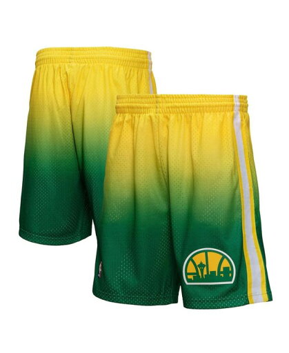 【送料無料】 ミッチェル&ネス メンズ ハーフパンツ・ショーツ ボトムス Men's Yellow and Green Seattle SuperSonics 1994/95 Hardwood Classics Fadeaway Reload 3.0 Swingman Shorts Yellow, Green 【送料無料】 ミッチェル&ネス メンズ ハーフパンツ・ショーツ ボトムス Men's Yellow and Green Seattle SuperSonics 1994/95 Hardwood Classics Fadeaway Reload 3.0 Swingman Shorts Yellow, Green