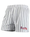 【送料無料】 コンセプツ スポーツ メンズ ハーフパンツ ショーツ ボトムス Men 039 s White Atlanta Braves Vigor Boxer Shorts White