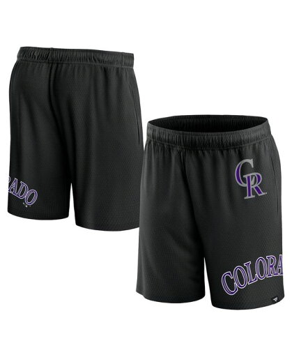 【送料無料】 ファナティクス メンズ ハーフパンツ・ショーツ ボトムス Men's Branded Black Colorado Rockies Clincher Mesh Shorts Black 【送料無料】 ファナティクス メンズ ハーフパンツ・ショーツ ボトムス Men's Branded Black Colorado Rockies Clincher Mesh Shorts Black