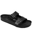 【送料無料】 ビルケンシュトック メンズ サンダル シューズ Men's Arizona Essentials EVA Two-Strap Sandals from Finish Line Black