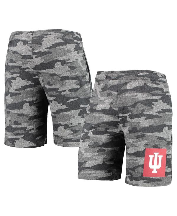 【送料無料】 コンセプツ スポーツ メンズ ハーフパンツ・ショーツ ボトムス Men's Charcoal, Gray Indiana Hoosiers Camo Backup Terry Jam Lounge Shorts Charcoal, Gray