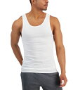 【送料無料】 アルファニ メンズ タンクトップ トップス Men's 4-Pk. Regular-Fit Solid Tanks, Created for Macy's Bright White