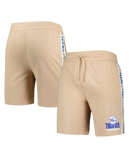 【送料無料】 コンセプツ スポーツ メンズ ハーフパンツ・ショーツ ボトムス Men's Tan Philadelphia 76ers Team Stripe Shorts Tan 【送料無料】 コンセプツ スポーツ メンズ ハーフパンツ・ショーツ ボトムス Men's Tan Philadelphia 76ers Team Stripe Shorts Tan