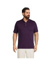 【送料無料】 ランズエンド メンズ ポロシャツ トップス Men's Big and Tall Short Sleeve Super Soft Supima Polo Shirt Blackberry