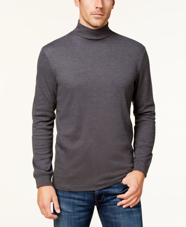 クラブルーム メンズ トップス シャツ モックネック Club Room Men's Solid Mock Neck Shirt Charcoal ..