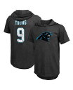 【送料無料】 マジェスティック メンズ Tシャツ トップス Men's Threads Bryce Young Black Carolina Panthers Player Name and Number Tri-Blend Hoodie T-shirt Black