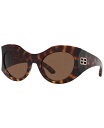 【送料無料】 バレンシアガ レディース サングラス・アイウェア アクセサリー Women's Sunglasses, BB0256S Tortoise