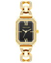 【送料無料】 アンクライン レディース 腕時計 アクセサリー Women's Quartz Gold-Tone Alloy Bracelet Watch, 24mm x 35.5mm Black, G..