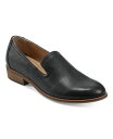 【送料無料】 アース レディース スリッポン・ローファー シューズ Women's Edna Round Toe Casual Slip-On Flat Loafers Black Leather(4)