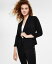 【送料無料】 バースリー レディース ジャケット・ブルゾン ブレザー アウター Petite 3/4-Sleeve Shawl-Collar Blazer, Created for Macy's Deep Black