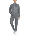 【送料無料】 ギャラクシーバイハルビック レディース カジュアルパンツ ボトムス Women 039 s Moisture Wicking Performance Active Track Jacket and Jogger Set, 2-Piece Charcoal