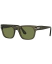 【送料無料】 ペルソル メンズ サングラス・アイウェア アクセサリー Unisex Sunglasses, PO3269S 52 OPAL SMOKE/LIGHT GREEN