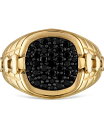 yz uo Y rv ANZT[ Men's Classic Black Diamond (1/2 ct. t.w.) Ring in 14k Gold Gold