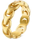 yz uo Y rv ANZT[ Men's Link Ring in 14k Gold Gold