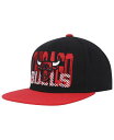 ミッチェル＆ネス 【送料無料】 ミッチェル&ネス メンズ 帽子 アクセサリー Men's Black Chicago Bulls SOUL Cross Check Snapback Hat Black