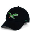 【送料無料】 47ブランド メンズ 帽子 アクセサリー Philadelphia Eagles CLEAN UP Strapback Cap Black