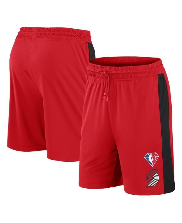 【送料無料】 ファナティクス メンズ ハーフパンツ ショーツ ボトムス Men 039 s Branded Red Portland Trail Blazers 75th Anniversary Downtown Performance Practice Shorts Red