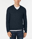 【送料無料】 クラブルーム メンズ ニット・セーター アウター Men's V-Neck Cashmere Sweater, Created for Macy's Navy Heather