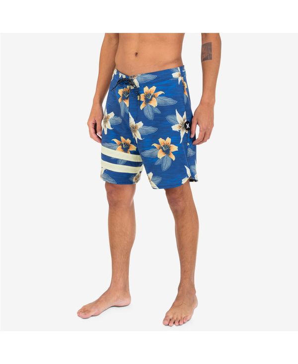 【送料無料】 ハーレー メンズ ハーフパンツ・ショーツ 水着 Men's Phantom Block Party Active 18" Shorts Blue Void