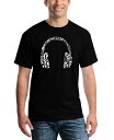 【送料無料】 エルエーポップアート メンズ Tシャツ トップス Men's Music Note Headphones Word Art T-shirt Black