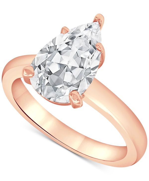 yz obWF[~VJ fB[X O ANZT[ Certified Lab Grown Diamond Engagement Ring (3 ct. t.w.) in 14k Gold Rose Gold